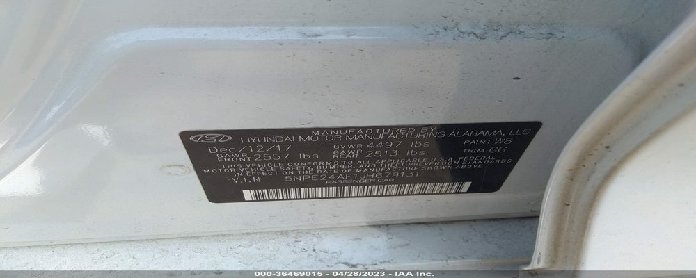5NPE24AF1JH679131 2018 HYUNDAI SONATA photo no. 9