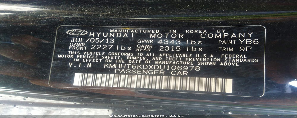 KMHHT6KDXDU106978 2013 HYUNDAI GENESIS COUPE photo no. 9