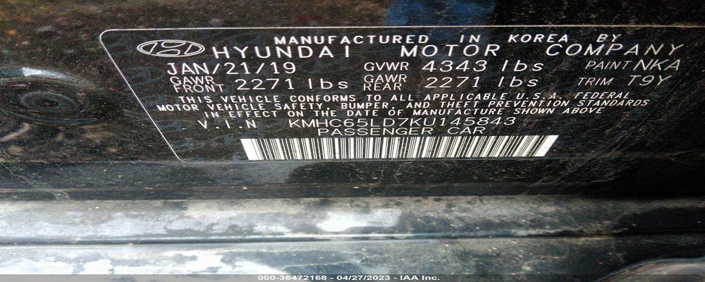 KMHC65LD7KU145843 2019 HYUNDAI IONIQ PLUG-IN HYBRID photo no. 9