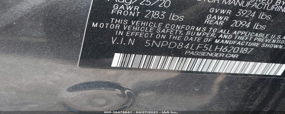 5NPD84LF5LH620187 2020 HYUNDAI ELANTRA photo no. 9