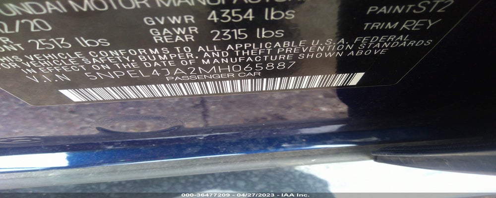 5NPEL4JA2MH065887 2021 HYUNDAI SONATA photo no. 9
