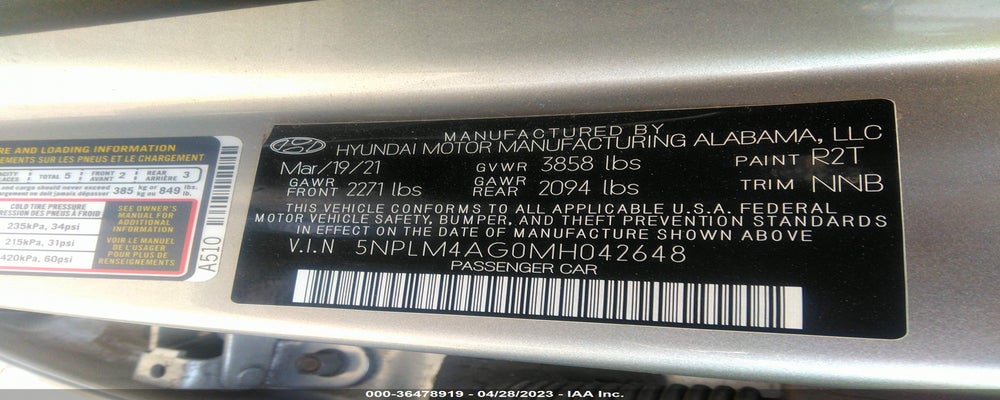 5NPLM4AG0MH042648 2021 HYUNDAI ELANTRA photo no. 9