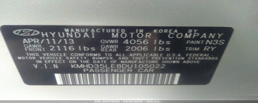 KMHD35LE8DU105022 2013 HYUNDAI ELANTRA GT photo no. 9