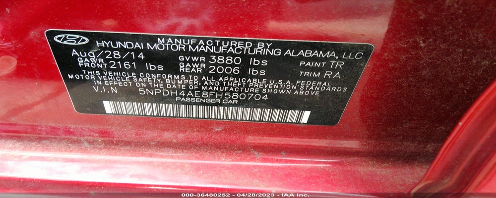 5NPDH4AE8FH580704 2015 HYUNDAI ELANTRA photo no. 9