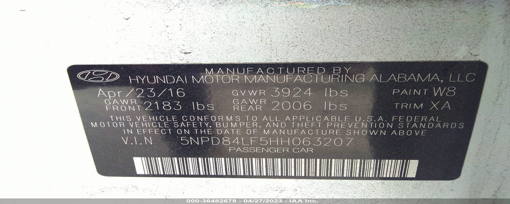 5NPD84LF5HH063207 2017 HYUNDAI ELANTRA photo no. 9