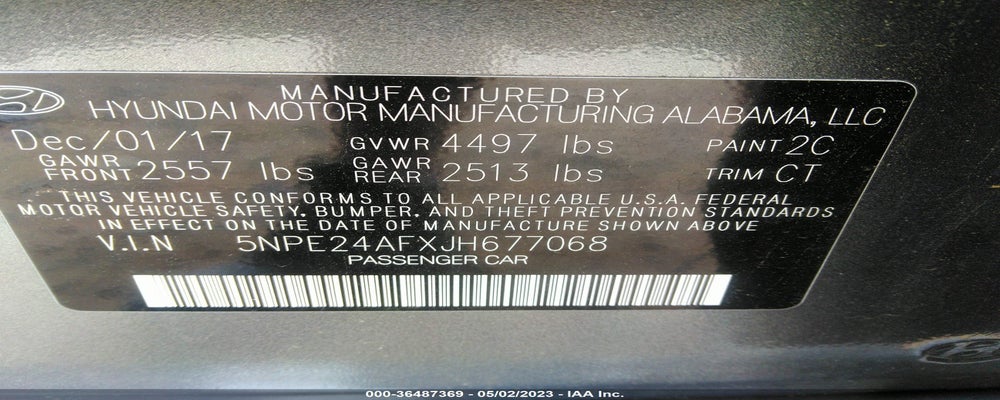 5NPE24AFXJH677068 2018 HYUNDAI SONATA photo no. 9