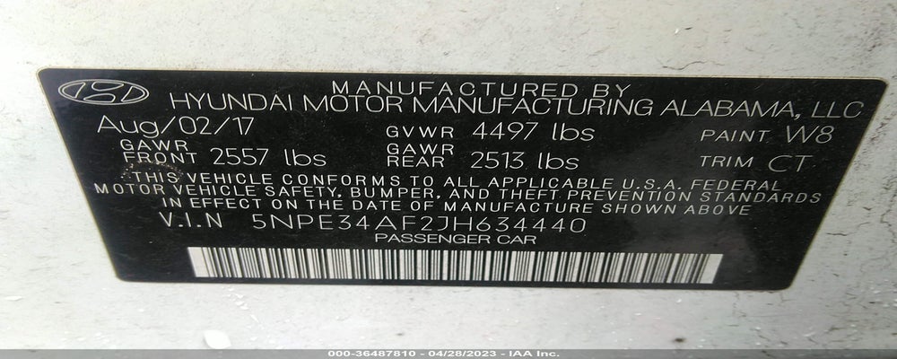 5NPE34AF2JH634440 2018 HYUNDAI SONATA photo no. 9