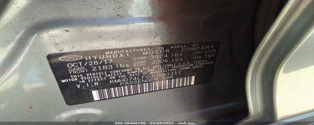 KMHD74LF0JU583311 2018 HYUNDAI ELANTRA photo no. 9
