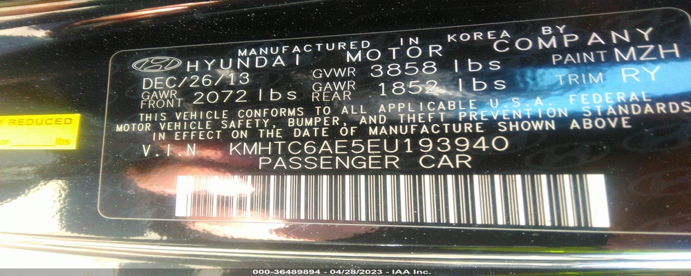KMHTC6AE5EU193940 2014 HYUNDAI VELOSTER photo no. 9
