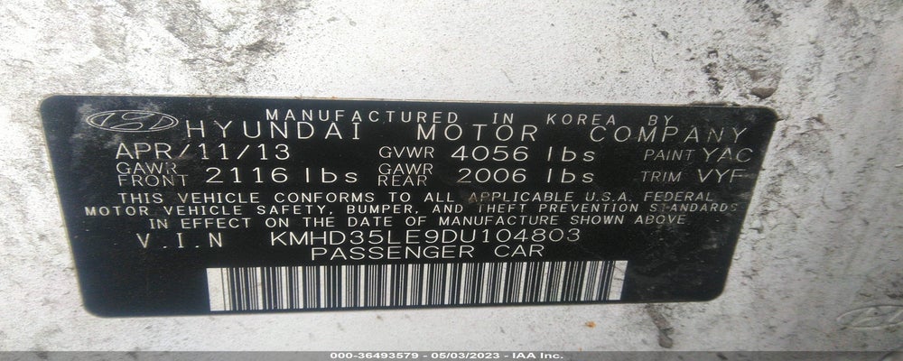 KMHD35LE9DU104803 2013 HYUNDAI ELANTRA GT photo no. 9