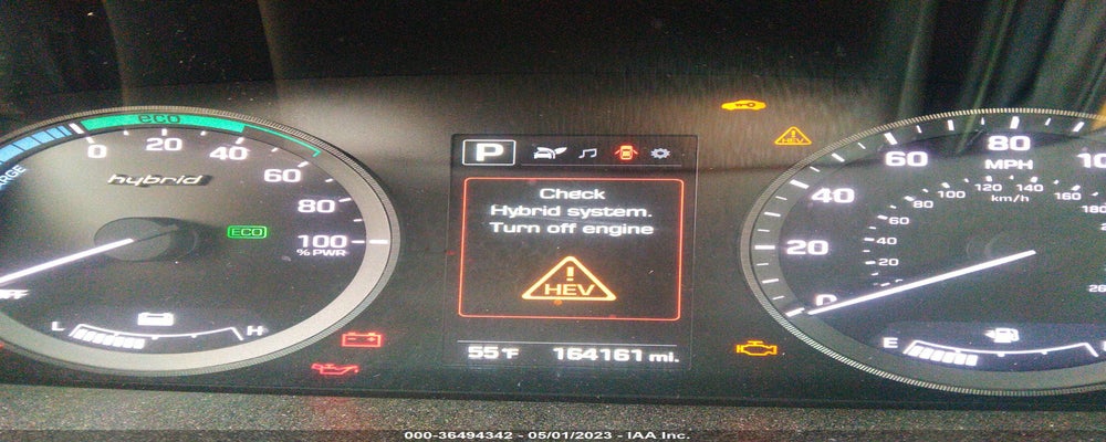 KMHE24L10GA013892 2016 HYUNDAI SONATA HYBRID photo no. 7