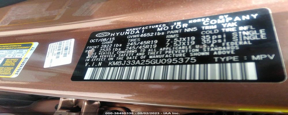 KM8J33A25GU095375 2016 HYUNDAI TUCSON photo no. 9