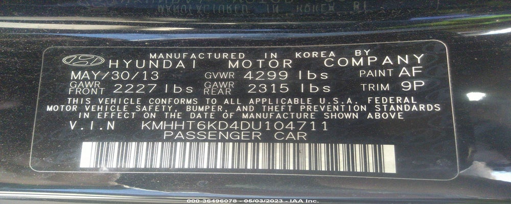 KMHHT6KD4DU104711 2013 HYUNDAI GENESIS COUPE photo no. 9
