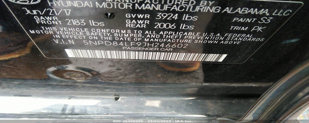 5NPD84LF9JH246602 2018 HYUNDAI ELANTRA photo no. 9