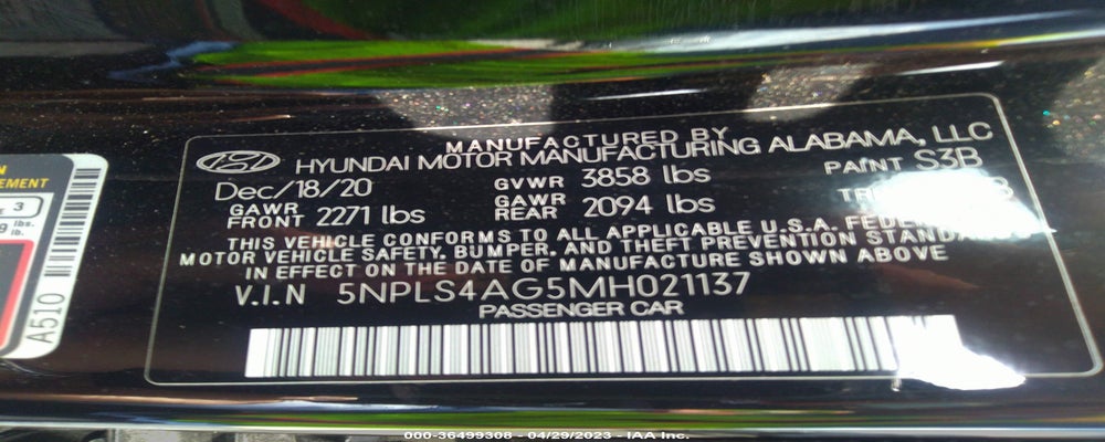 5NPLS4AG5MH021137 2021 HYUNDAI ELANTRA photo no. 9