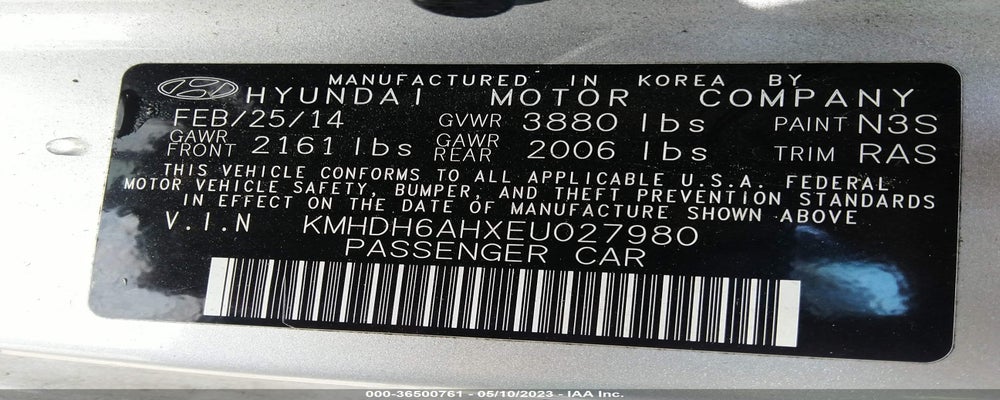 KMHDH6AHXEU027980 2014 HYUNDAI ELANTRA COUPE photo no. 9