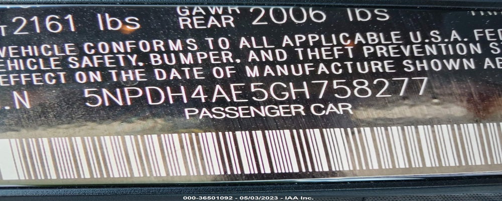 5NPDH4AE5GH758277 2016 HYUNDAI ELANTRA photo no. 9