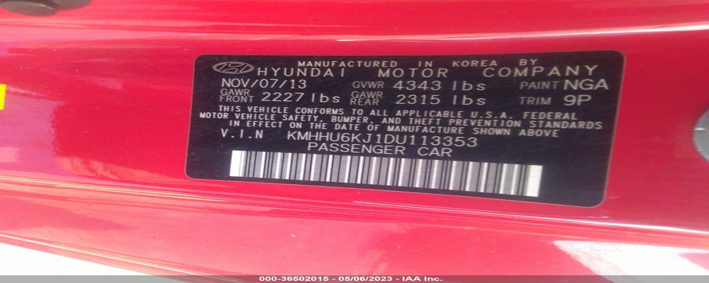 KMHHU6KJ1DU113353 2013 HYUNDAI GENESIS COUPE photo no. 9