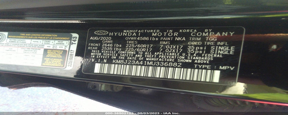 KM8J23A41MU336882 2021 HYUNDAI TUCSON photo no. 9