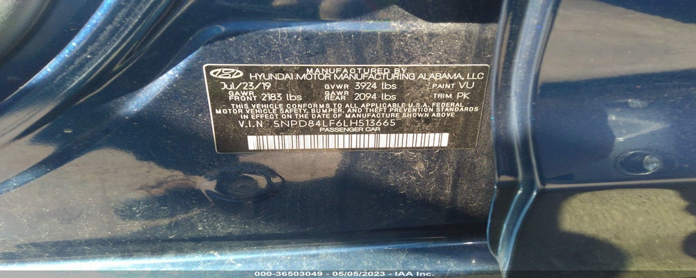 5NPD84LF6LH513665 2020 HYUNDAI ELANTRA photo no. 9