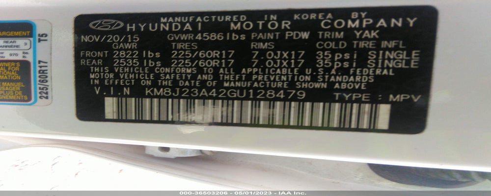 KM8J23A42GU128479 2016 HYUNDAI TUCSON photo no. 9