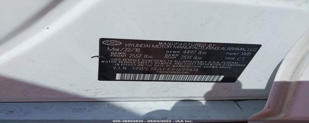 5NPE34AF4JH699614 2018 HYUNDAI SONATA photo no. 9