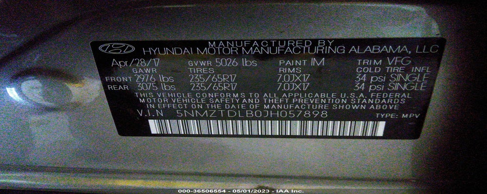 5NMZTDLB0JH057898 2018 HYUNDAI SANTA FE SPORT photo no. 9