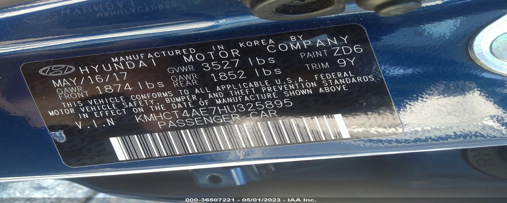 KMHCT4AE7HU325895 2017 HYUNDAI ACCENT photo no. 9
