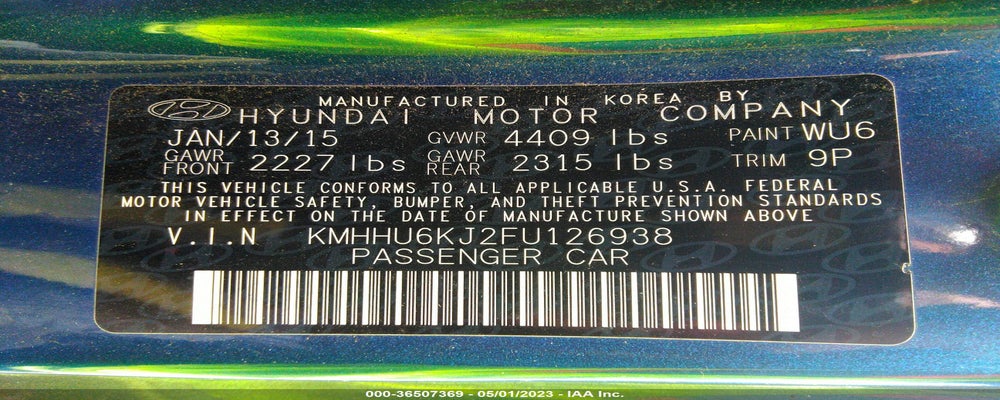 KMHHU6KJ2FU126938 2015 HYUNDAI GENESIS COUPE photo no. 9