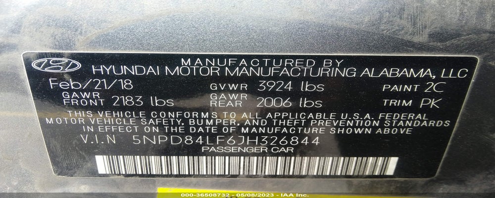 5NPD84LF6JH326844 2018 HYUNDAI ELANTRA photo no. 9