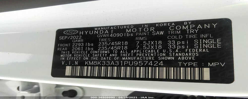 KM8K33A31PU957424 2023 HYUNDAI KONA photo no. 9