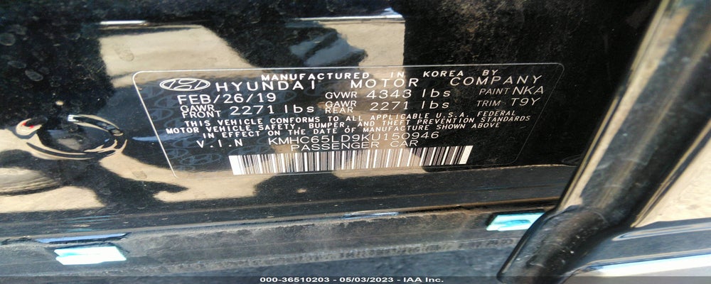 KMHC65LD9KU150946 2019 HYUNDAI IONIQ PLUG-IN HYBRID photo no. 9