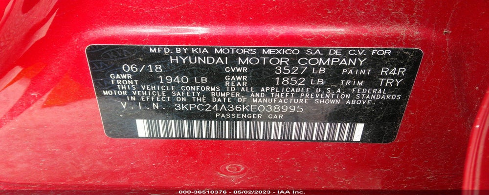 3KPC24A36KE038995 2019 HYUNDAI ACCENT photo no. 9