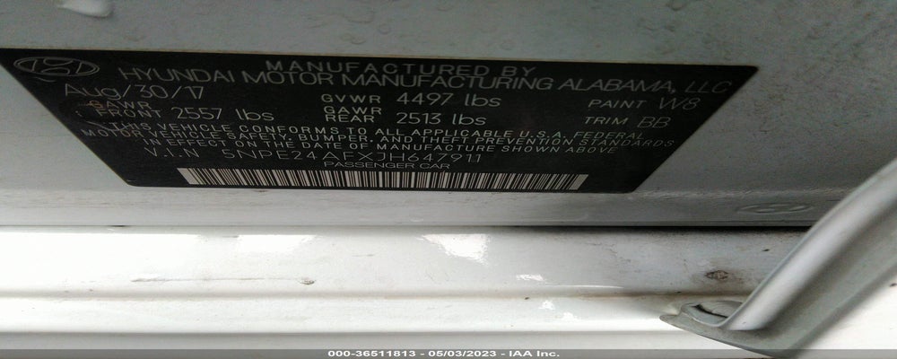 5NPE24AFXJH647911 2018 HYUNDAI SONATA photo no. 9