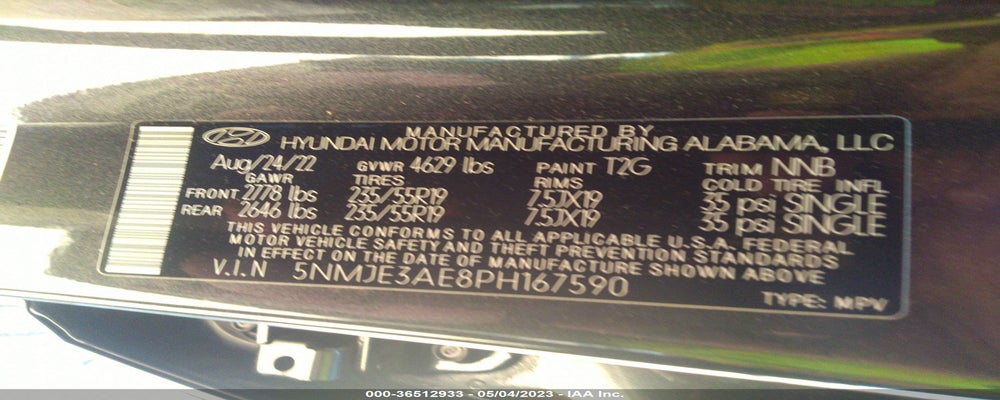 5NMJE3AE8PH167590 2023 HYUNDAI TUCSON photo no. 9