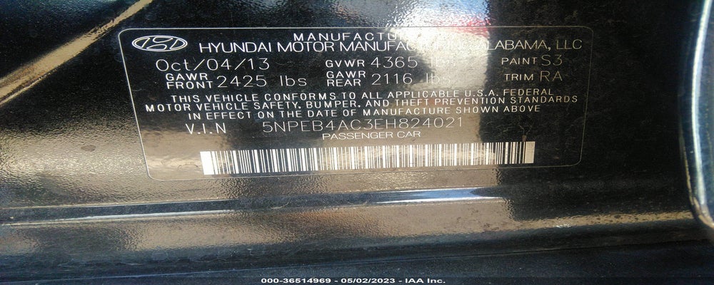 5NPEB4AC3EH824021 2014 HYUNDAI SONATA photo no. 9