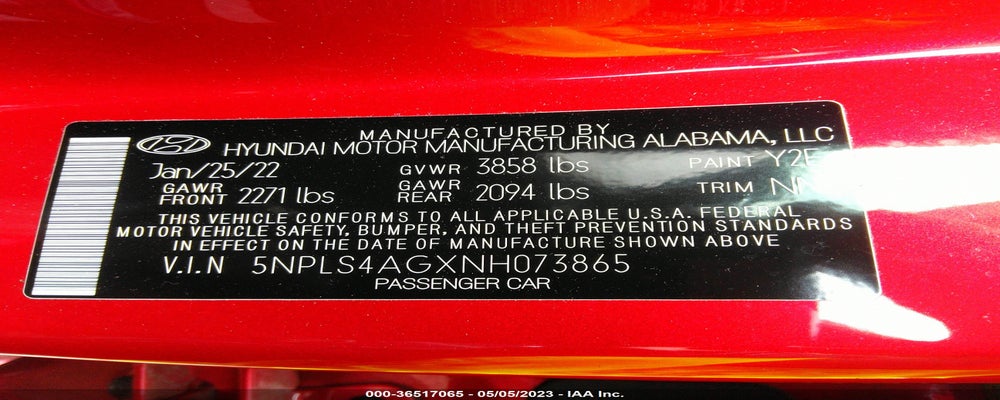 5NPLS4AGXNH073865 2022 HYUNDAI ELANTRA photo no. 9