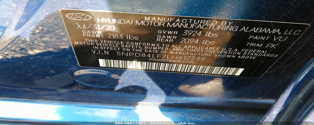 5NPD84LF2LH612239 2020 HYUNDAI ELANTRA photo no. 9