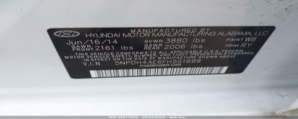 5NPDH4AE6FH551699 2015 HYUNDAI ELANTRA photo no. 9