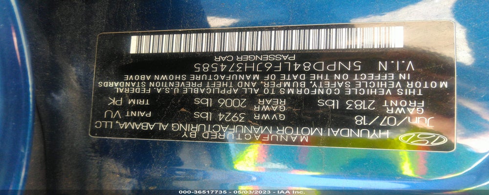 5NPD84LF6JH374585 2018 HYUNDAI ELANTRA photo no. 9