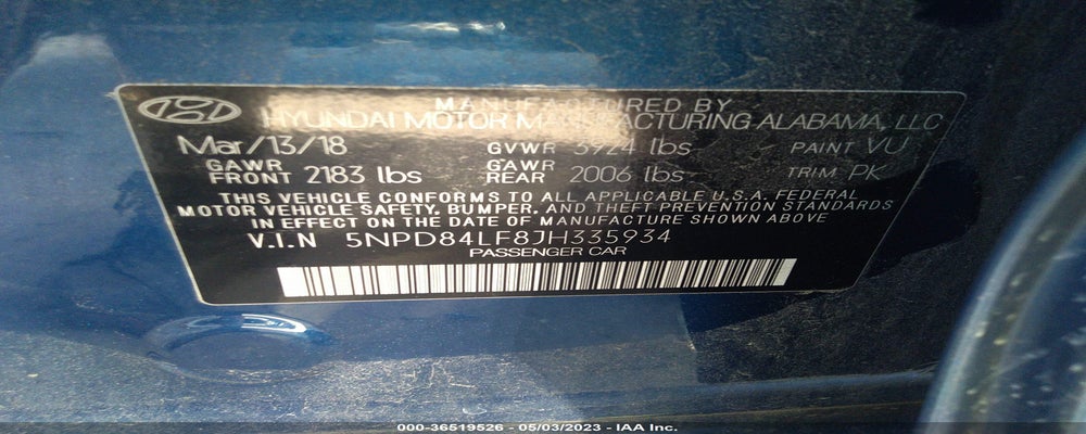 5NPD84LF8JH335934 2018 HYUNDAI ELANTRA photo no. 9