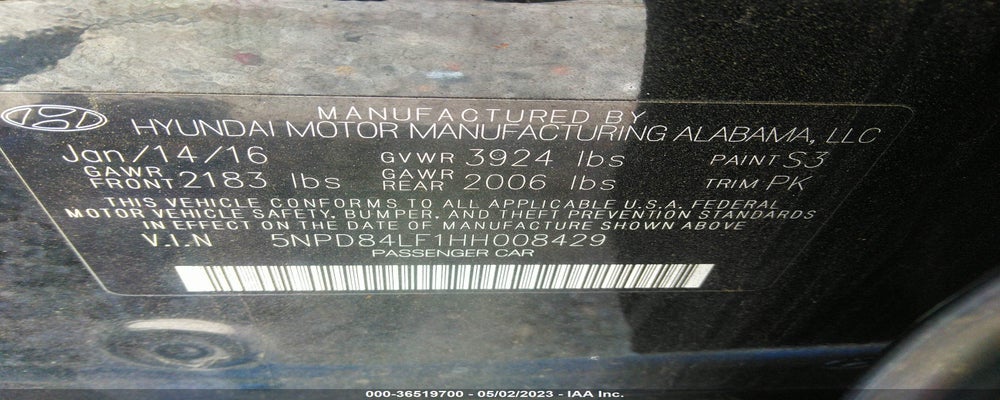 5NPD84LF1HH008429 2017 HYUNDAI ELANTRA photo no. 9