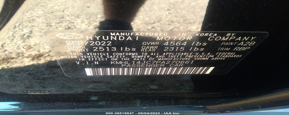 KMHL14JC7PA270661 2023 HYUNDAI SONATA photo no. 9