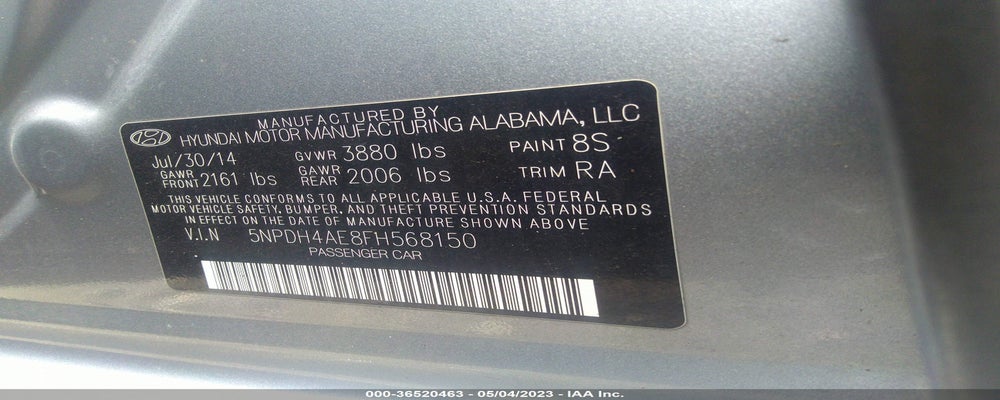 5NPDH4AE8FH568150 2015 HYUNDAI ELANTRA photo no. 9