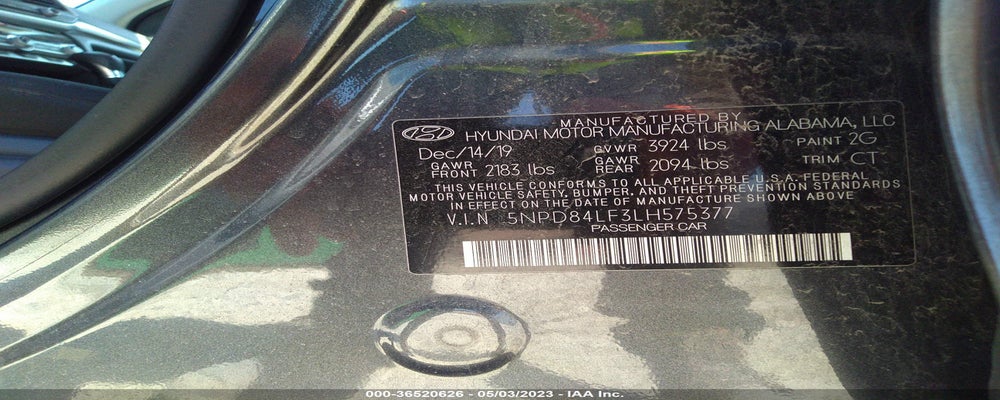 5NPD84LF3LH575377 2020 HYUNDAI ELANTRA photo no. 9