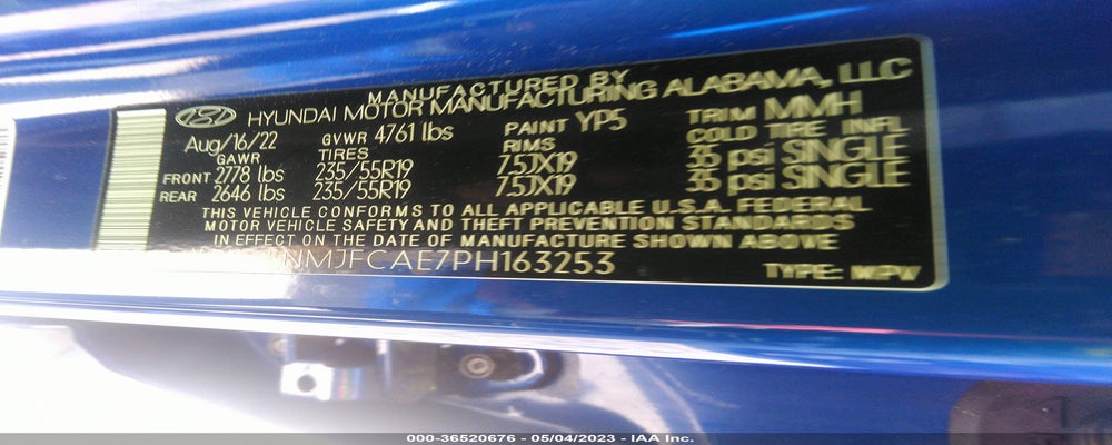 5NMJFCAE7PH163253 2023 HYUNDAI TUCSON photo no. 9