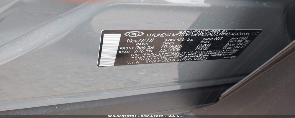 5NMS3DAJ6PH530305 2023 HYUNDAI SANTA FE photo no. 9