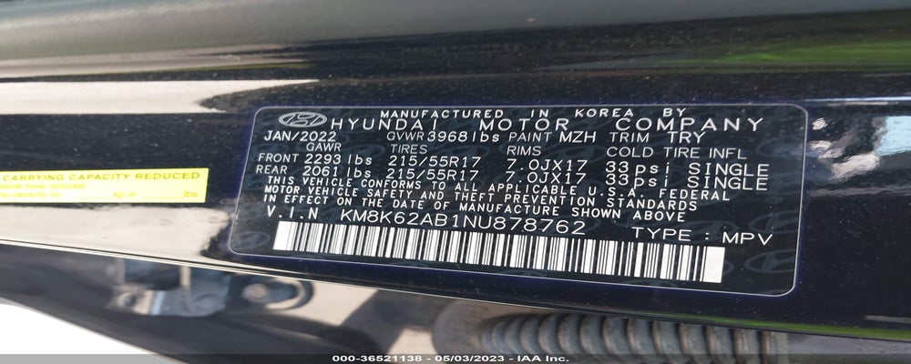 KM8K62AB1NU878762 2022 HYUNDAI KONA photo no. 9