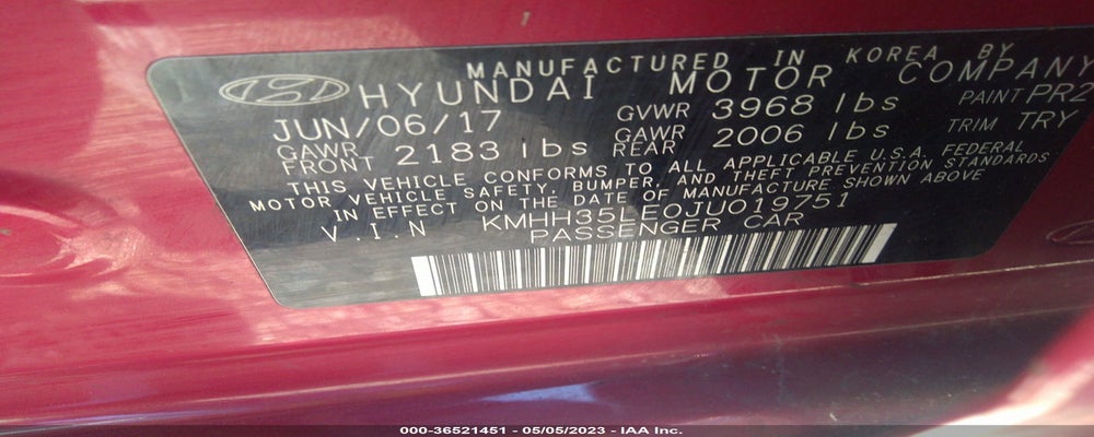 KMHH35LE0JU019751 2018 HYUNDAI ELANTRA GT photo no. 9
