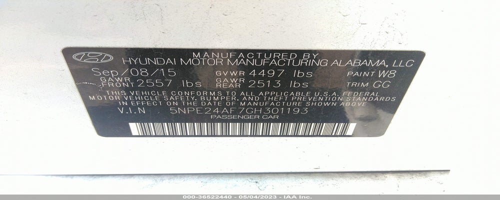 5NPE24AF7GH301193 2016 HYUNDAI SONATA photo no. 9
